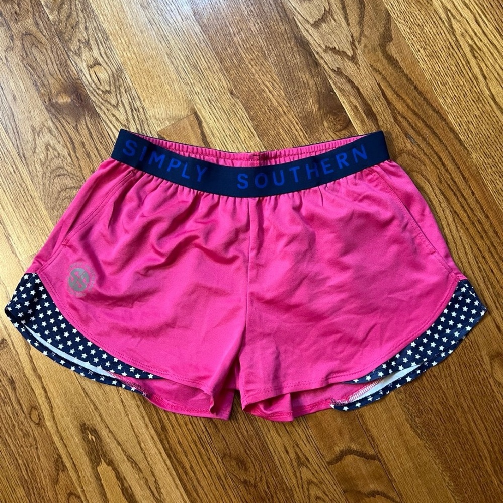 Simply Southern Hot Pink Athletic Shorts